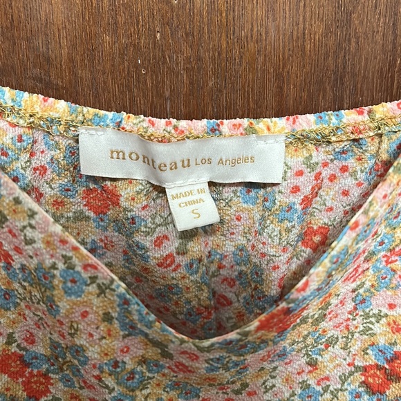 NWOT Monteau Floral Tank - Picture 3 of 5